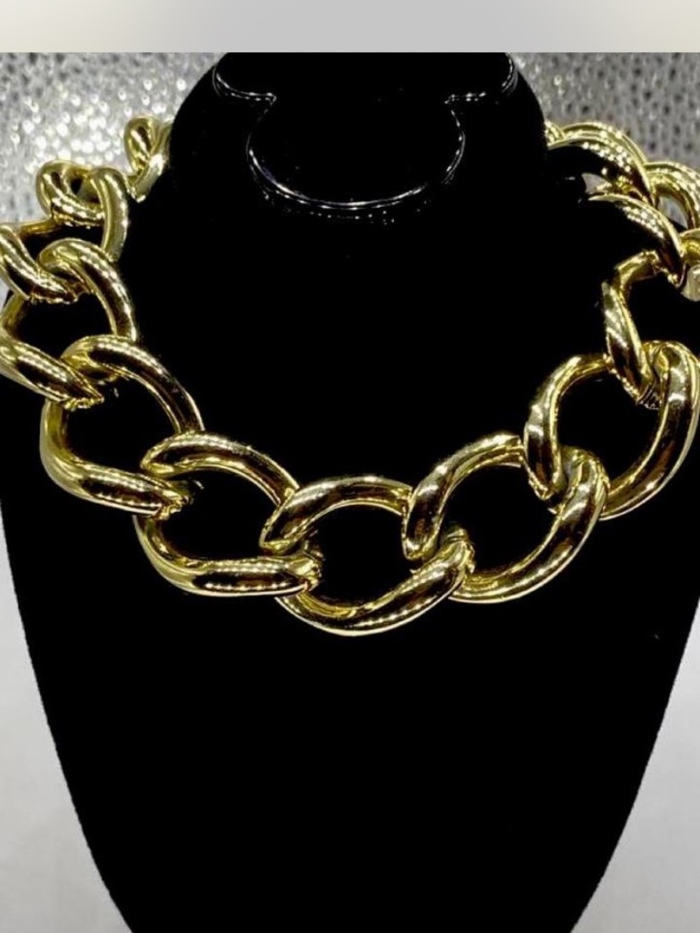 *** Gold *** Cuban Chunky Link Necklace  * Bonus !!! 👀 at Pics ;0)